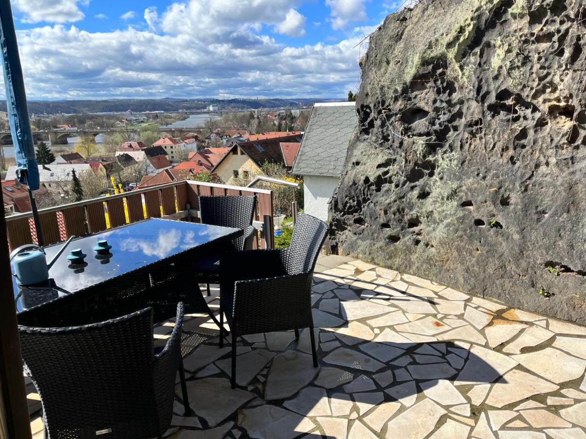 Das Ferienhaus Mit Aussicht Пирна Экстерьер фото